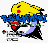 Pokemon Pinball (Europe) (En,Fr,De,Es,It) Title Screen